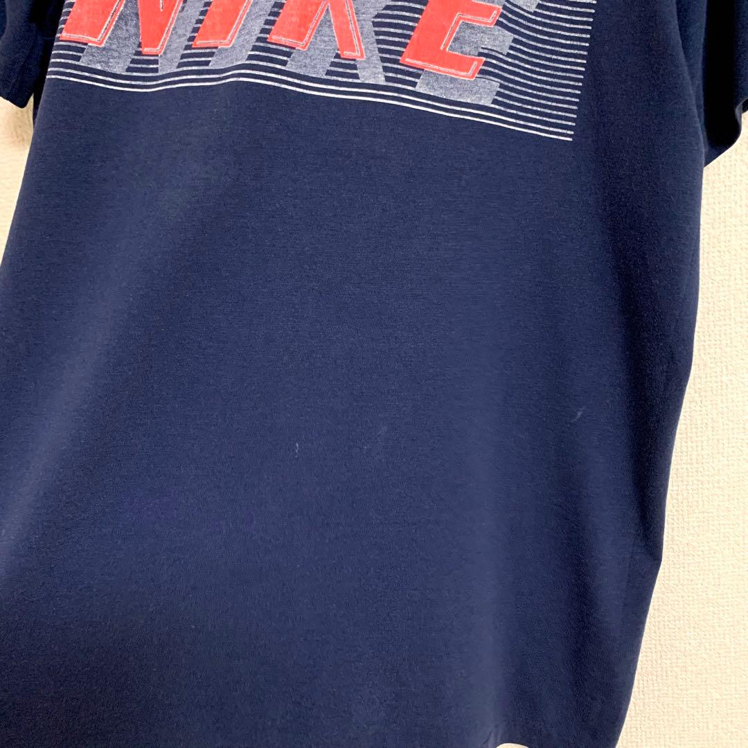 80s NIKE ビンテージ USA製 ロゴ TEE TM スウォッシュ 紺タグ