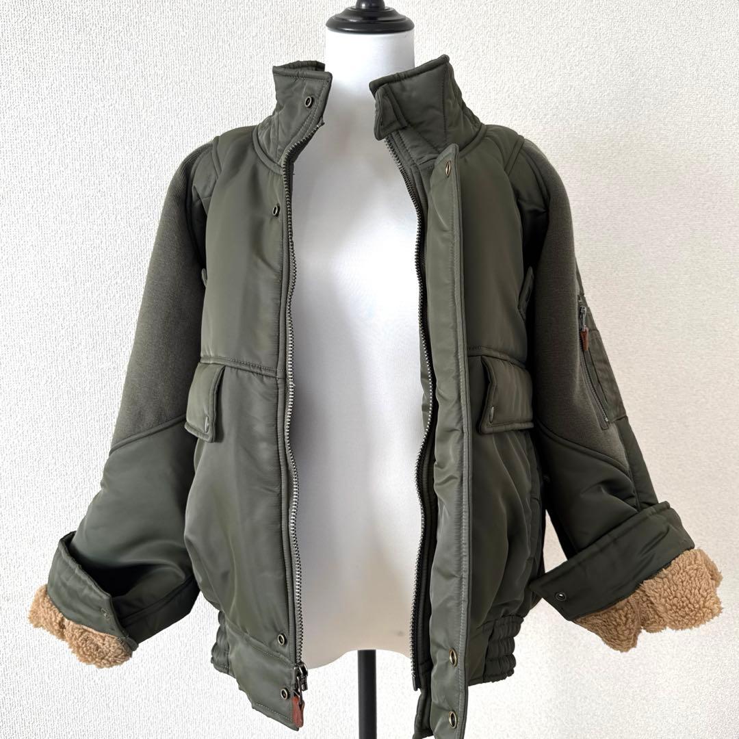 MM 【R13】RIBBED FLIGHT BOMBER JACKET