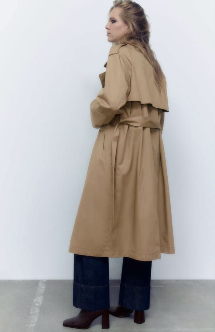 ★新品タグ付き★ ZARA トレンチコート ベージュ　S