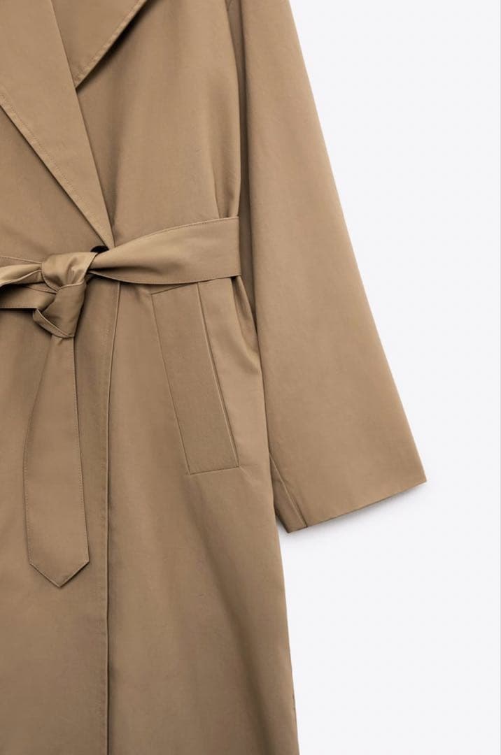 ★新品タグ付き★ ZARA トレンチコート ベージュ　S