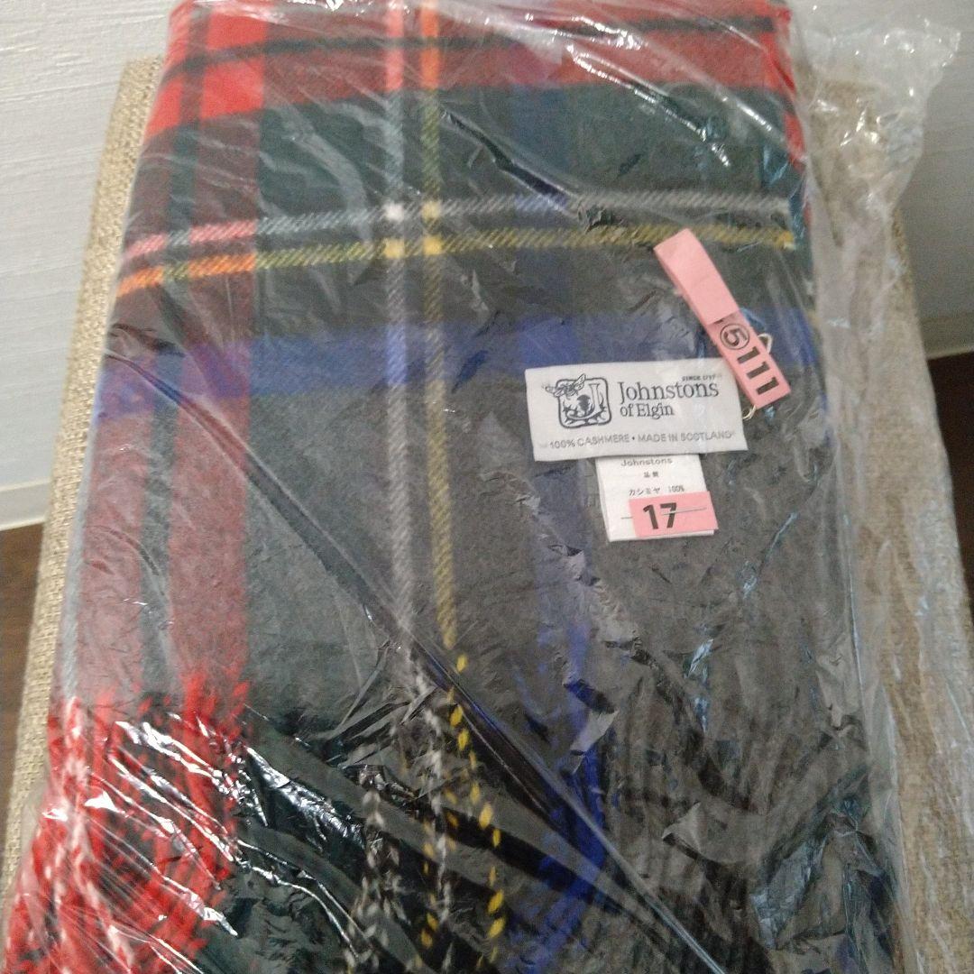 美品　ジョンストンズ 大判ストール カシミヤ100％ グレースチュワート