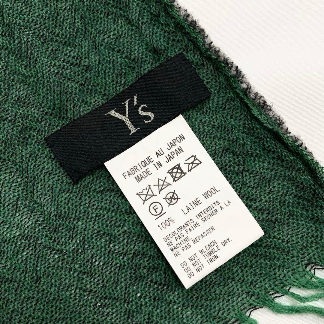 小物 Y's W PLAIN WEAVE DOUBLE LAYER STOLE
