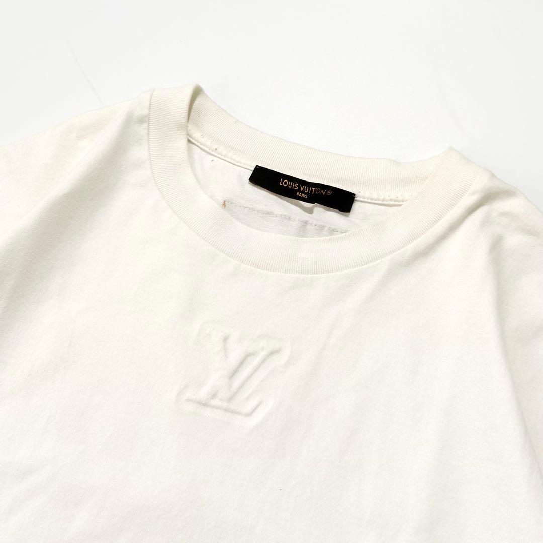 LOUIS VUITTON Tシャツ インサイドアウト エンボス ロゴ M
