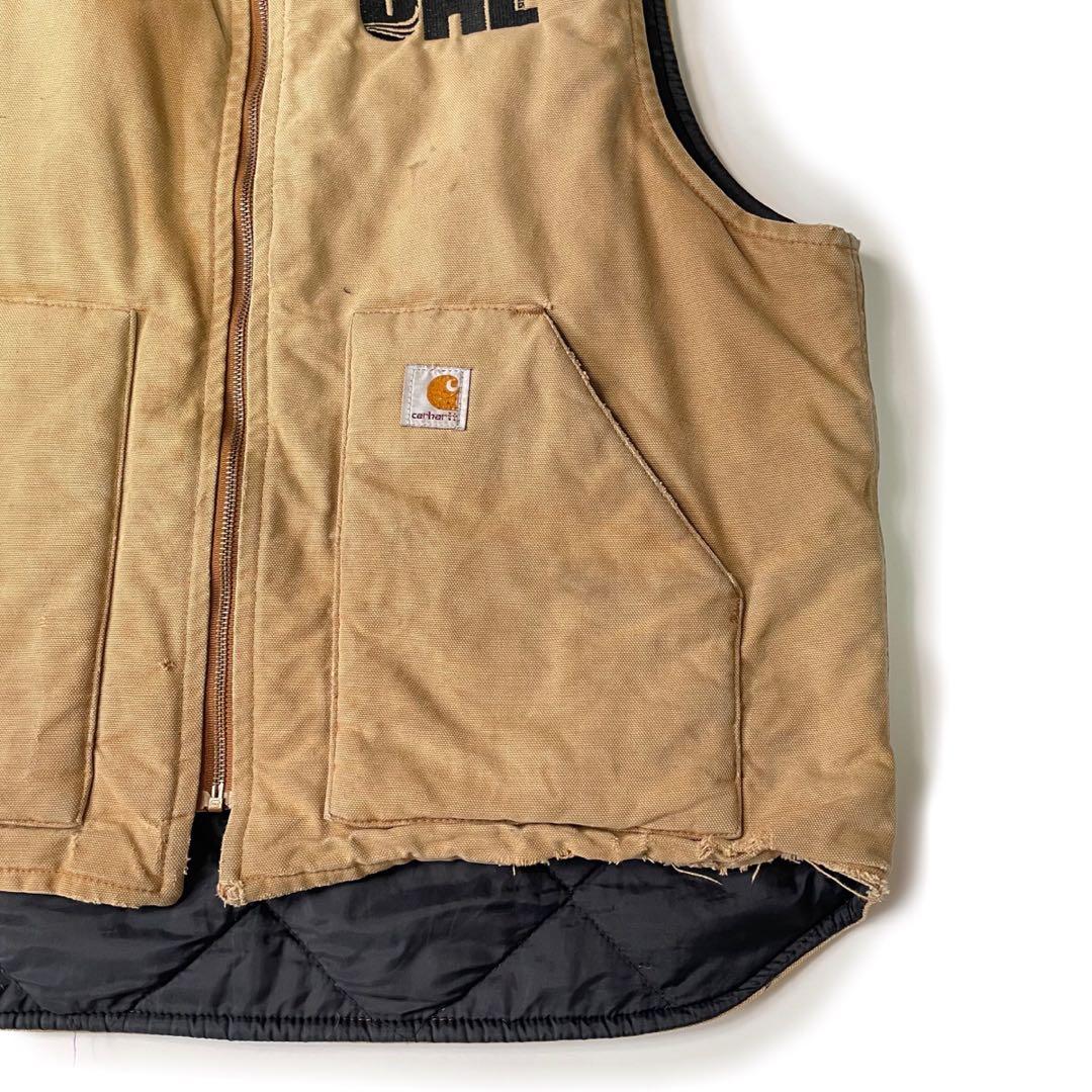 00’s Carhartt ダックベスト ワーク ボロ 企業系 XL