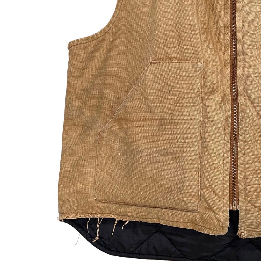 00’s Carhartt ダックベスト ワーク ボロ 企業系 XL