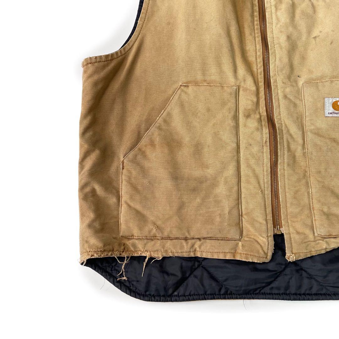 00’s Carhartt ダックベスト ワーク ボロ 企業系 XL