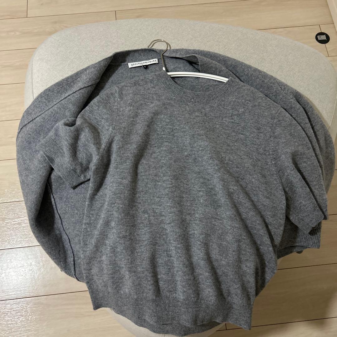 グレー カーディガン セーター セット