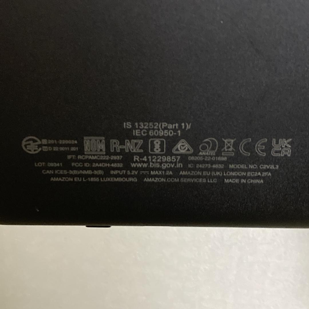 【美品】箱付き Kindle第11世代 電子書籍リーダー C2V2L3 16GB