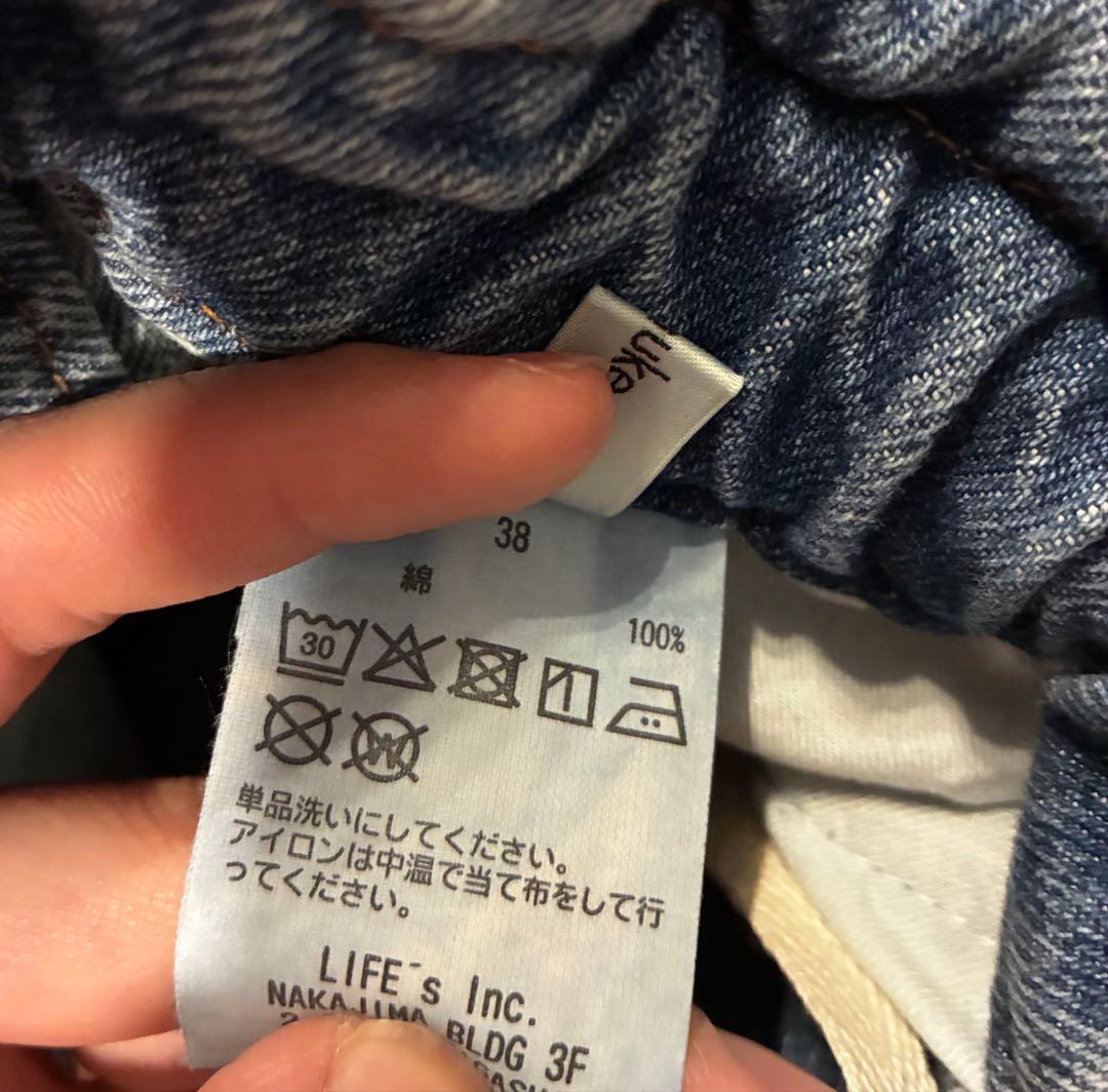 anuke waist tuck denim サイズ38