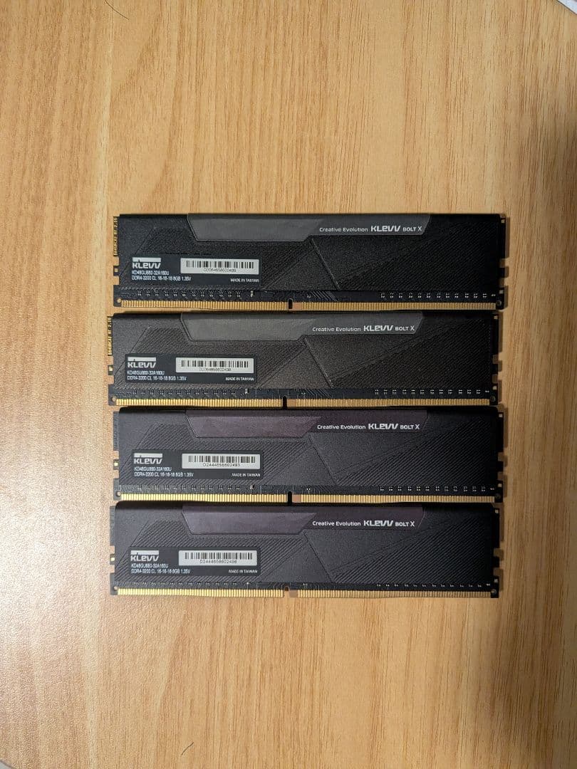 KLEVV　デスクトップPC用 メモリ 8GB x 4枚 PC4-25600