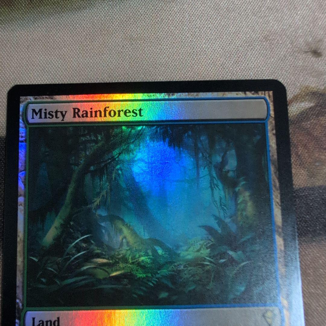 MTG　霧深い雨林/Misty Rainforest　初版　Foil