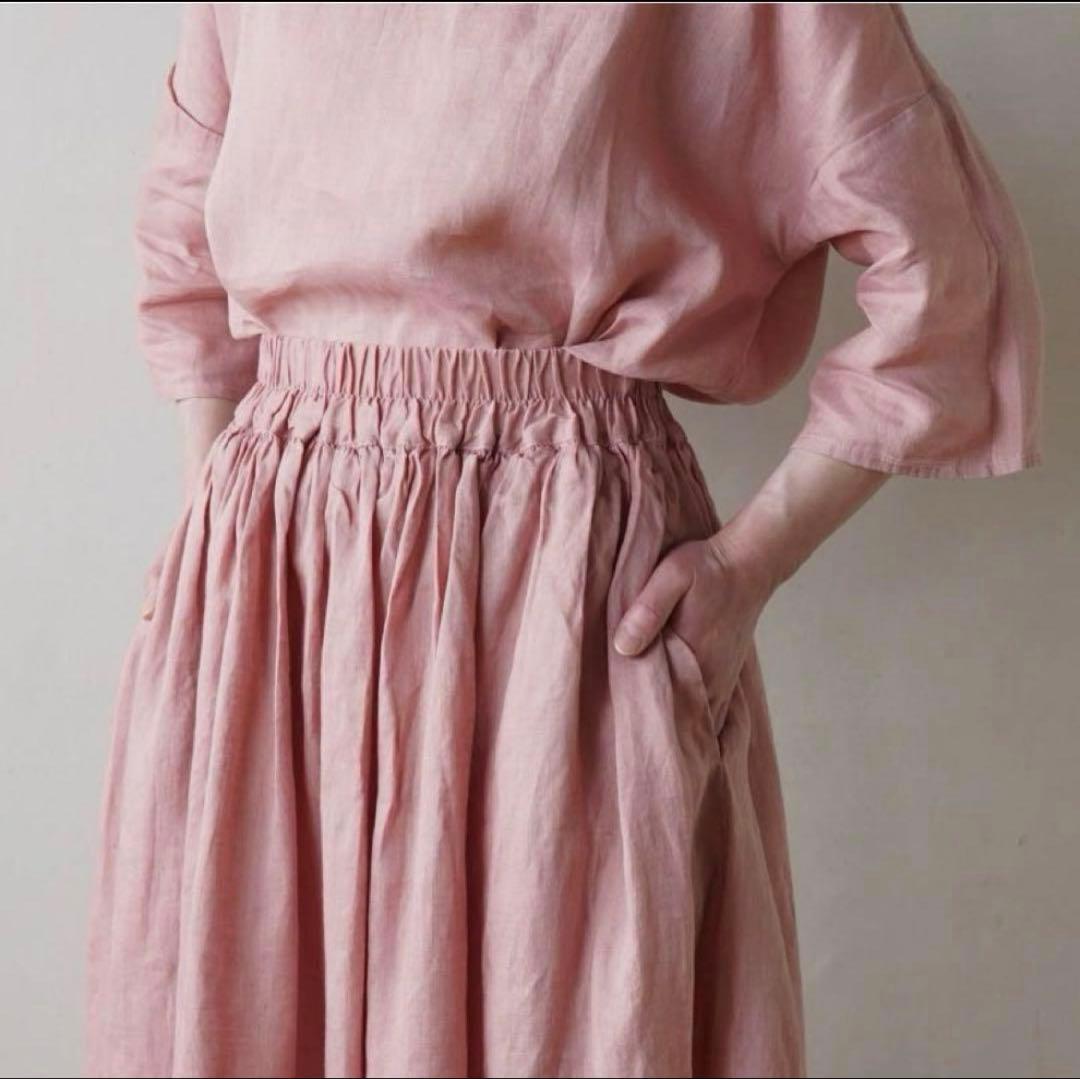 新品タグ付きあっこたん×キナル× fog linen work メレンゲスカート