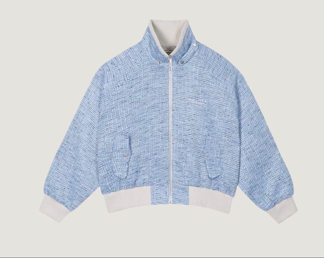ジャケット・アウター trend vision Velour Track Jacket blue S