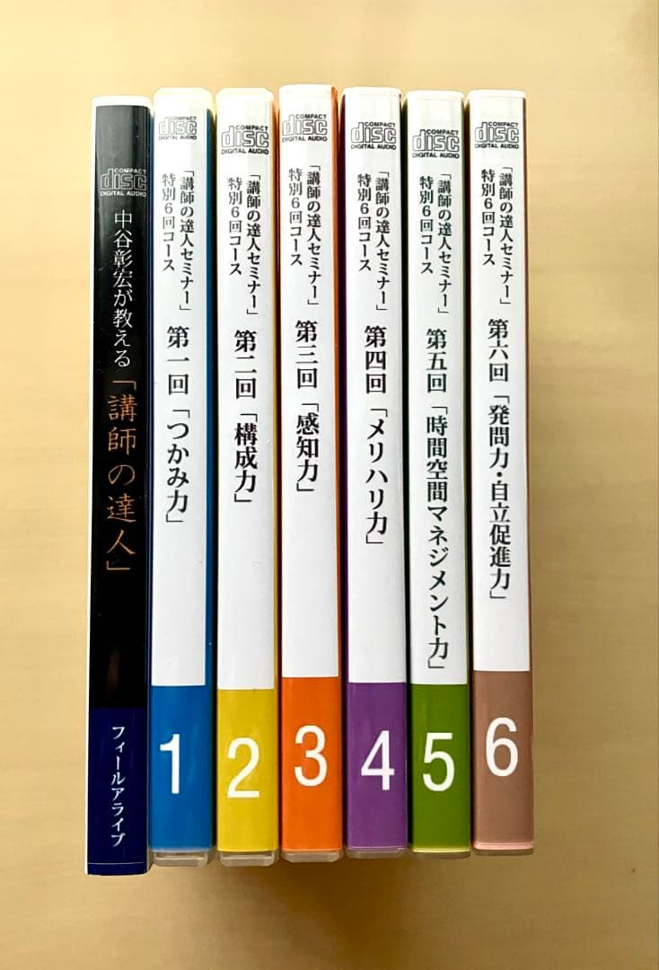 中谷彰宏 の「講師の達人」CD 全6巻セット 他1巻　合計7巻セット　自己啓発
