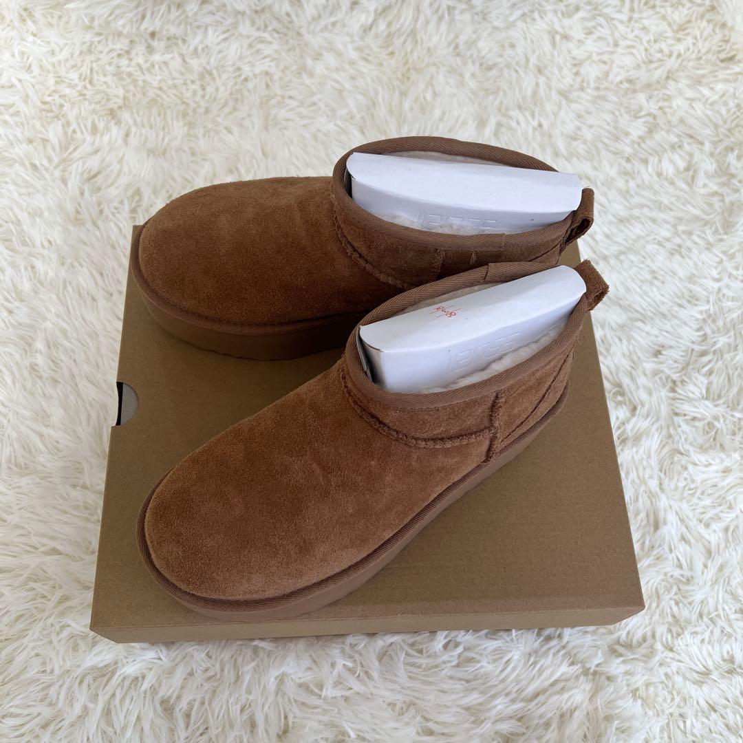 UGG クラシック ウルトラミニプラットフォーム ブーツ Chestnut