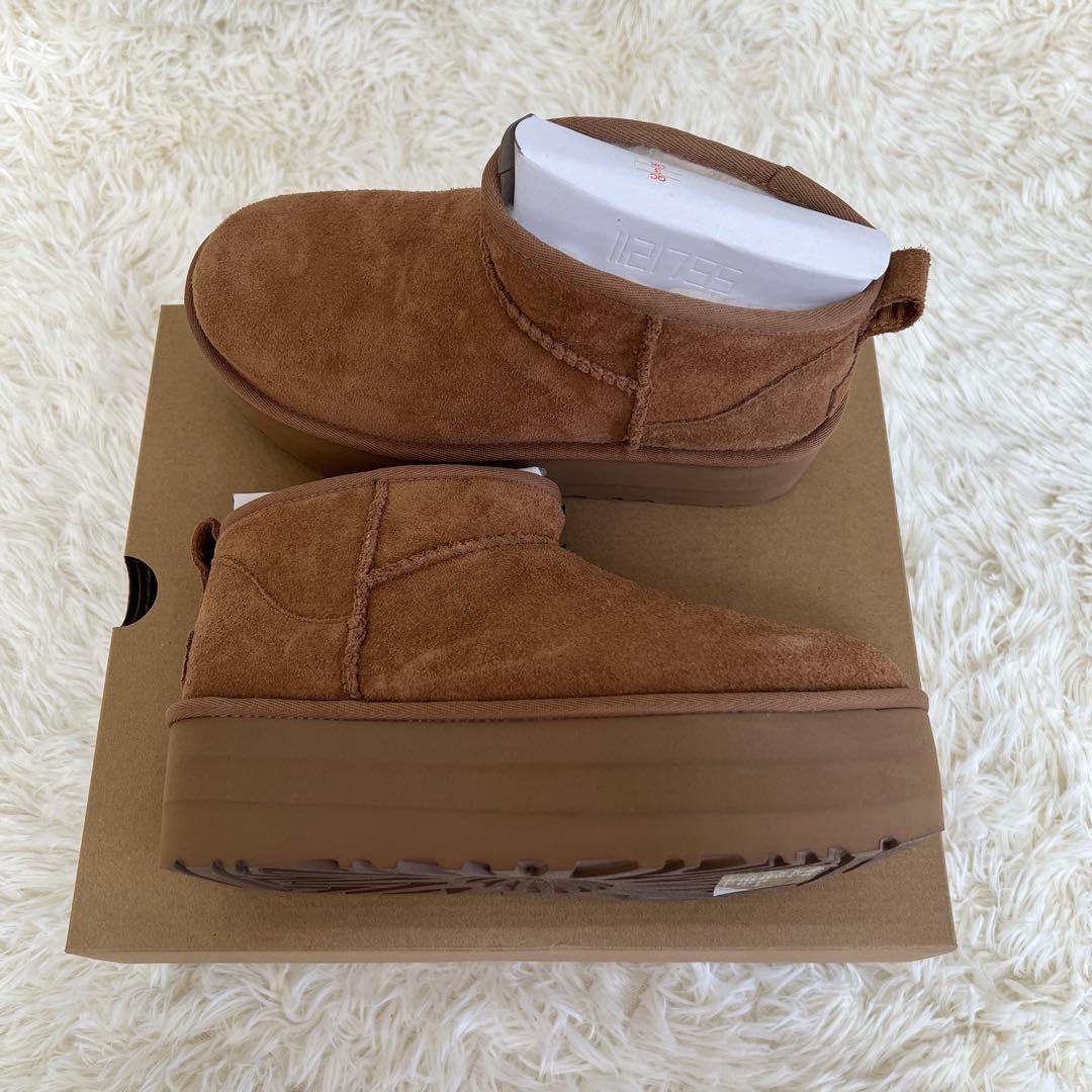 UGG クラシック ウルトラミニプラットフォーム ブーツ Chestnut