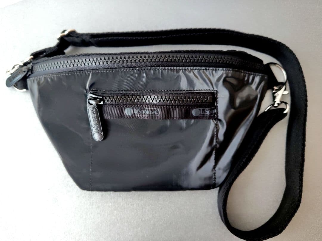 レスポートサック シャイン ボディバッグ 黒 軽量 美品