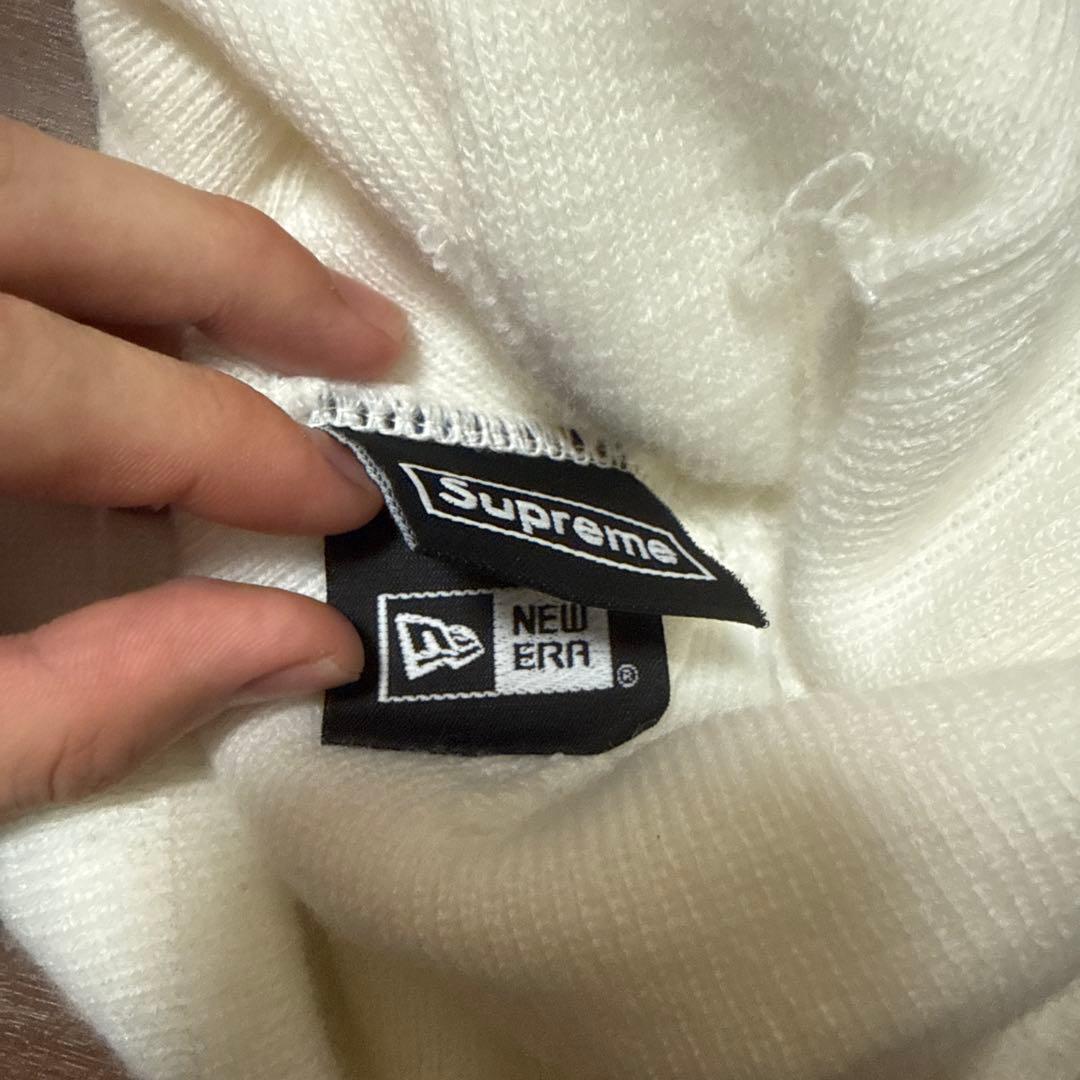 supreme ホワイトニット帽