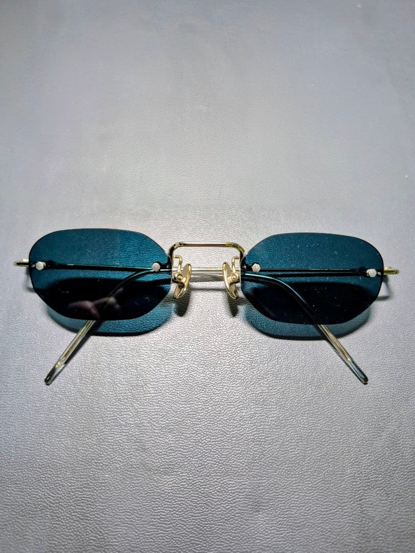A.D.S.R. サングラス STEELY 02 Navy リムレス
