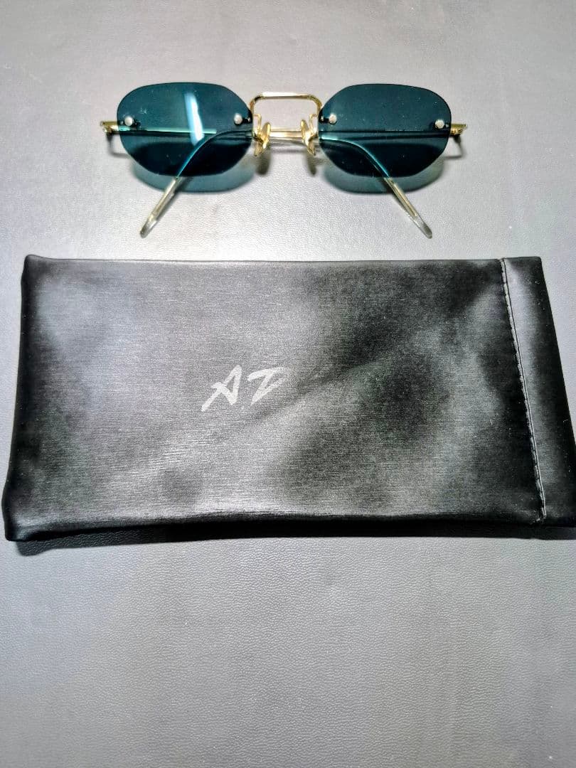 A.D.S.R. サングラス STEELY 02 Navy リムレス