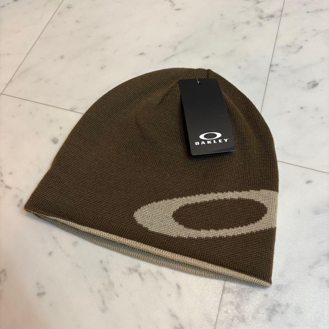 【美品】Oakley オークリー ビーニー ブラウン テック系