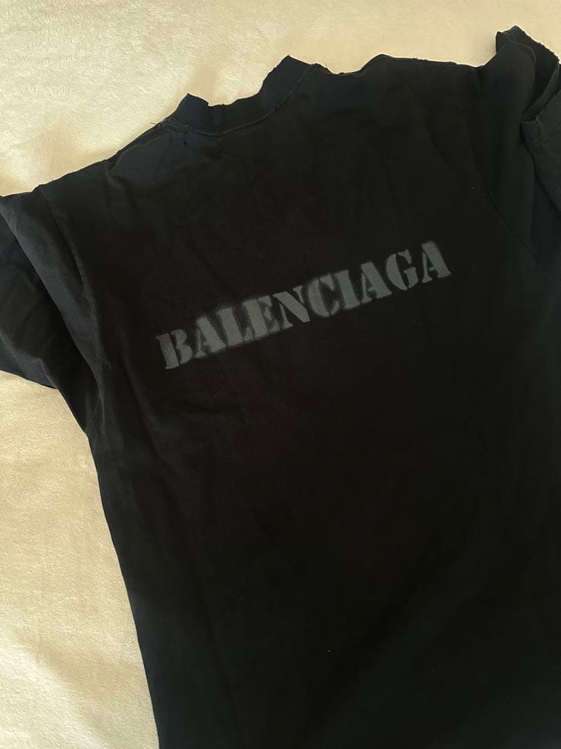 あ BALENCIAGA ブラック Tシャツ