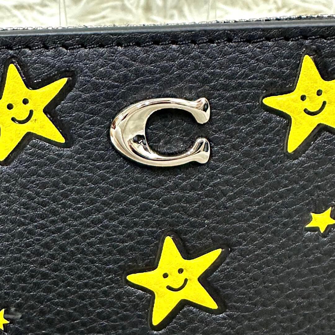 【新品未使用】COACH コズミック コーチ ビルフォールド ウォレット 星柄