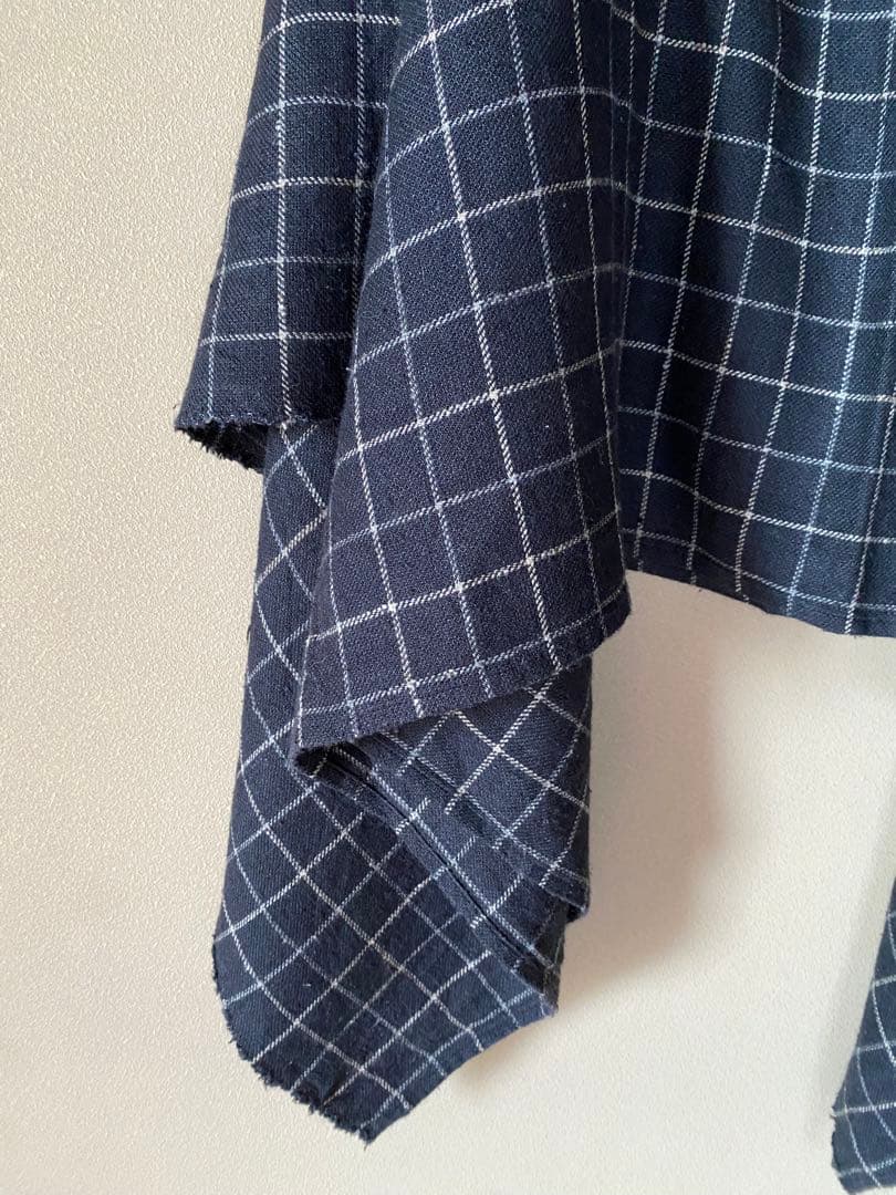 【美品】TOUJOURSトゥジュー チェック 大判 ストール