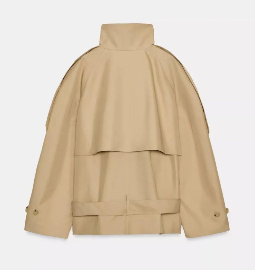 ◼️ZARA◼️ザラ ショート丈ハイネックトレンチコートZW COLLECTION