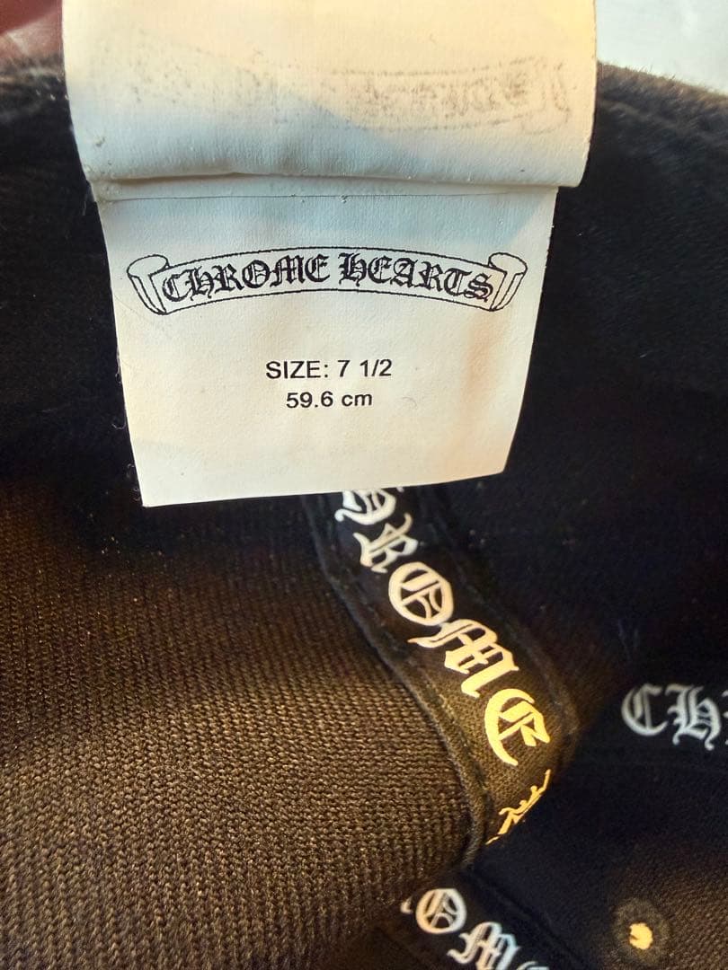 CHROME HEARTS ベースボールキャップ 黒