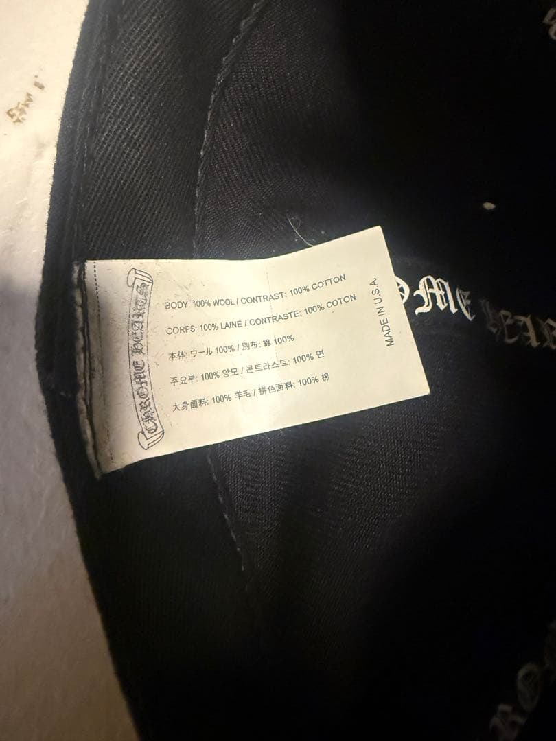 CHROME HEARTS ベースボールキャップ 黒
