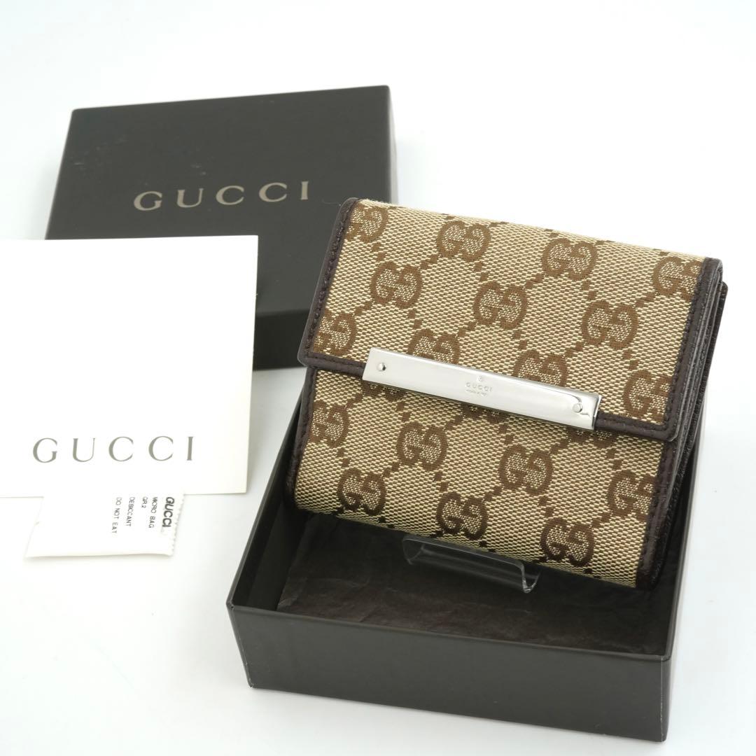 ✨新品未使用・箱付き✨　GUCCI ミニ財布　インターロッキング　キャンバス