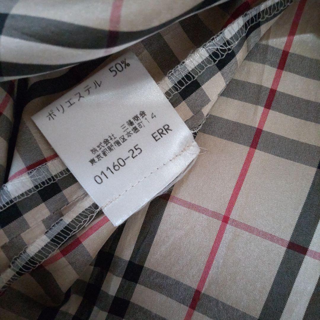 BURBERRY チェック ノバチェック シルク プリーツ ロングスカート