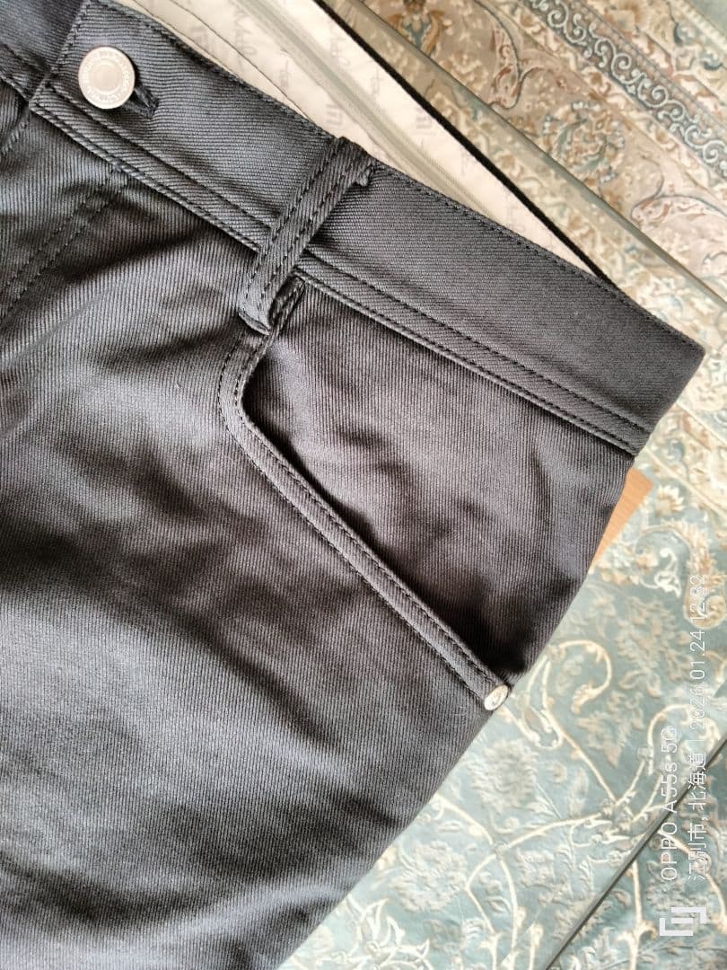 【美品】トラビスマシューメンズSLIMフィットストレッチ パンツ（Lサイズ）