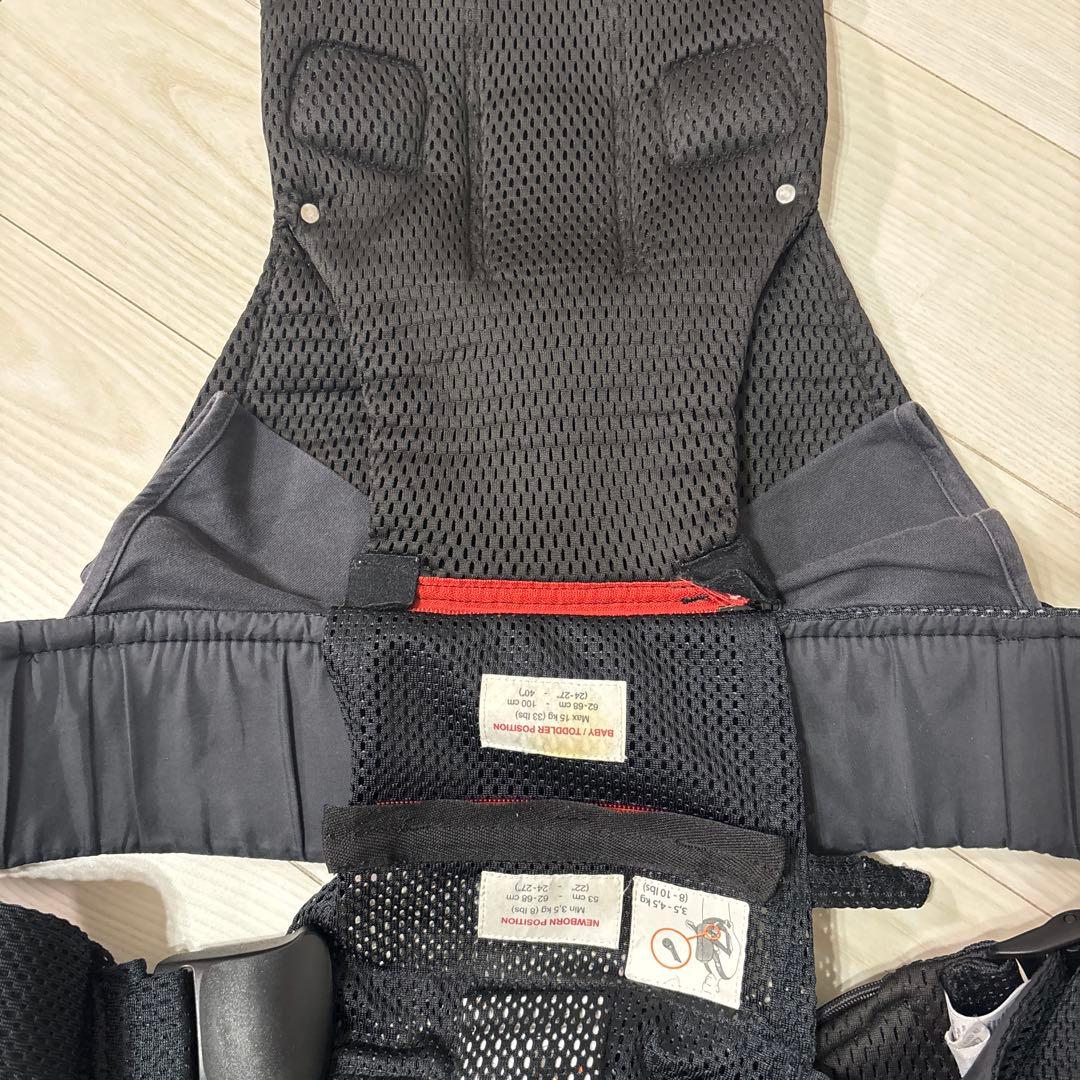 【美品】BABYBJÖRN ワンカイエアー　抱っこ紐 ブラック