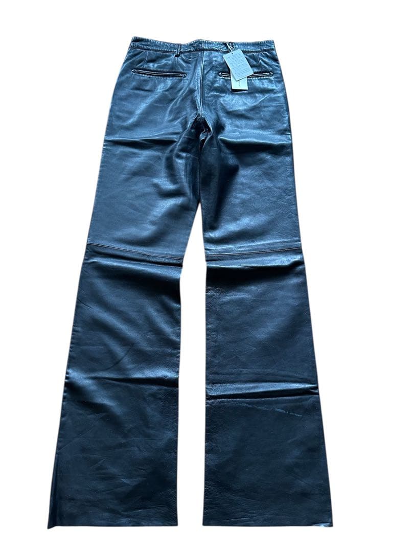 パンツ FW99\"dries van noten\"leather flare pants