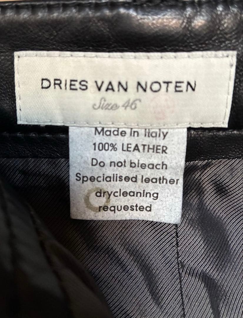 パンツ FW99\"dries van noten\"leather flare pants