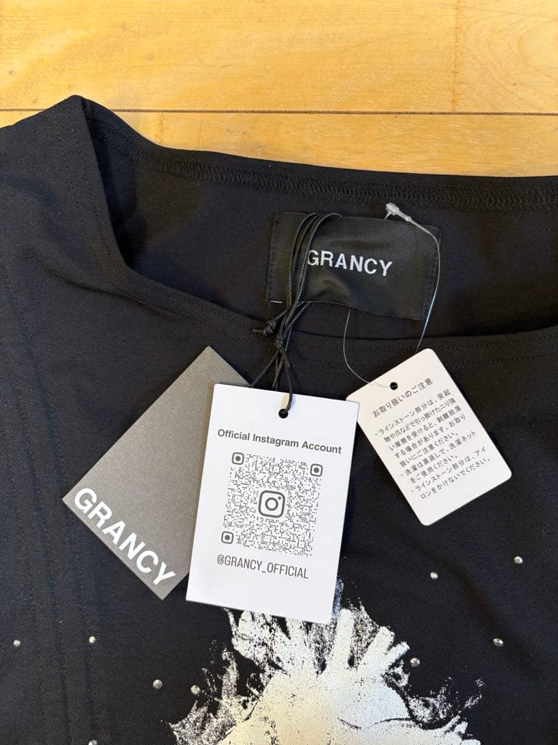 [新品・未使用]GRANCY 25SS シャーリングデザインノースリーブT