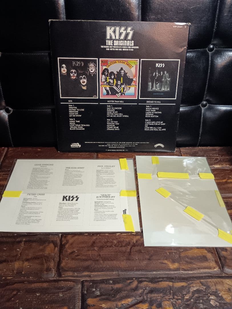 3LP 地獄の全貌 The originalsキッス KISS 特典　ステッカー