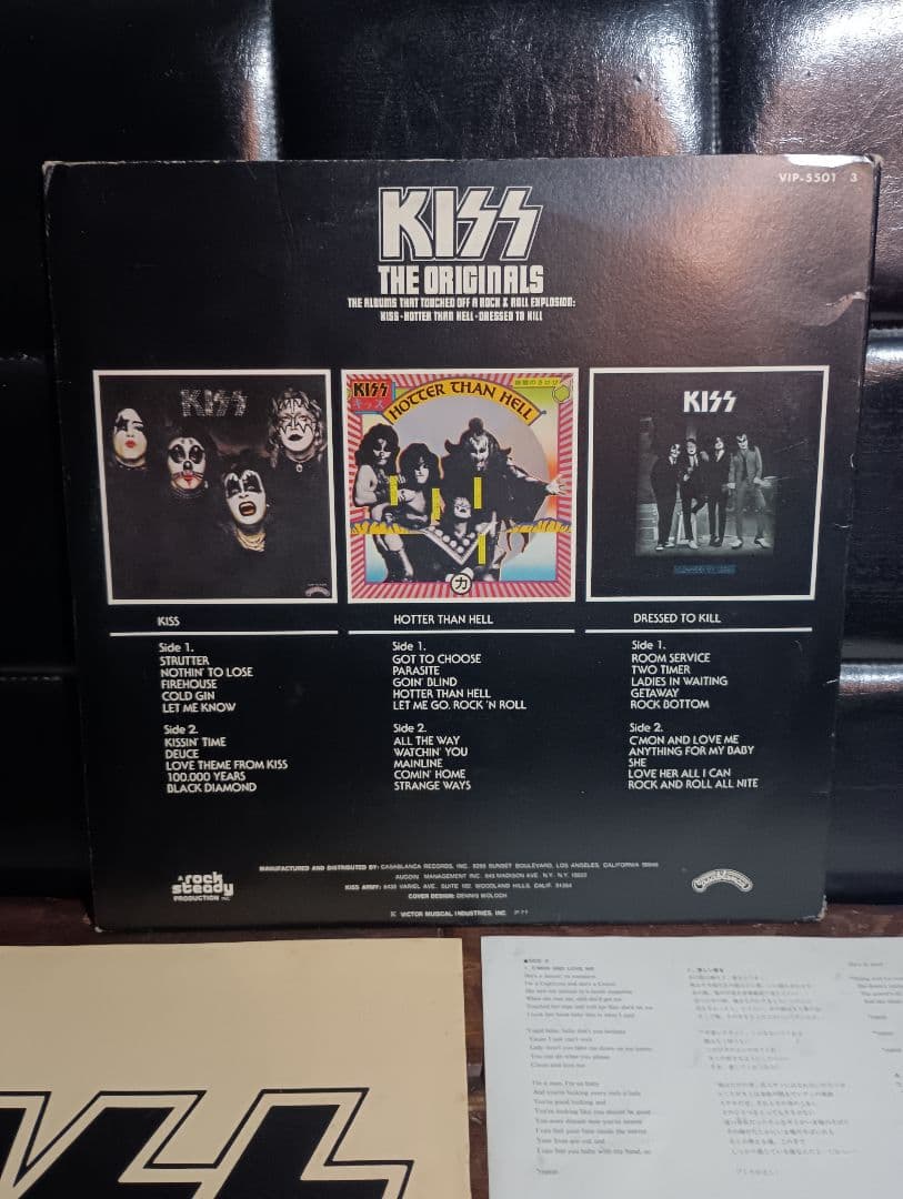 3LP 地獄の全貌 The originalsキッス KISS 特典　ステッカー