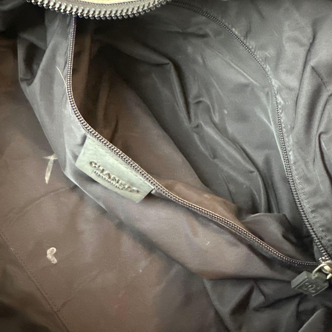 CHANEL ボストンバッグ グレー/ブラック　スポーツライン