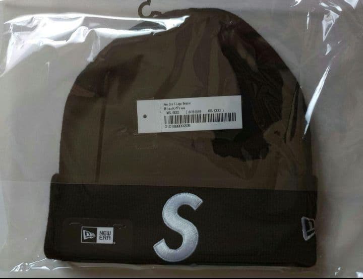 Supreme / NEW ERA S LOGO BEANIE（黒）