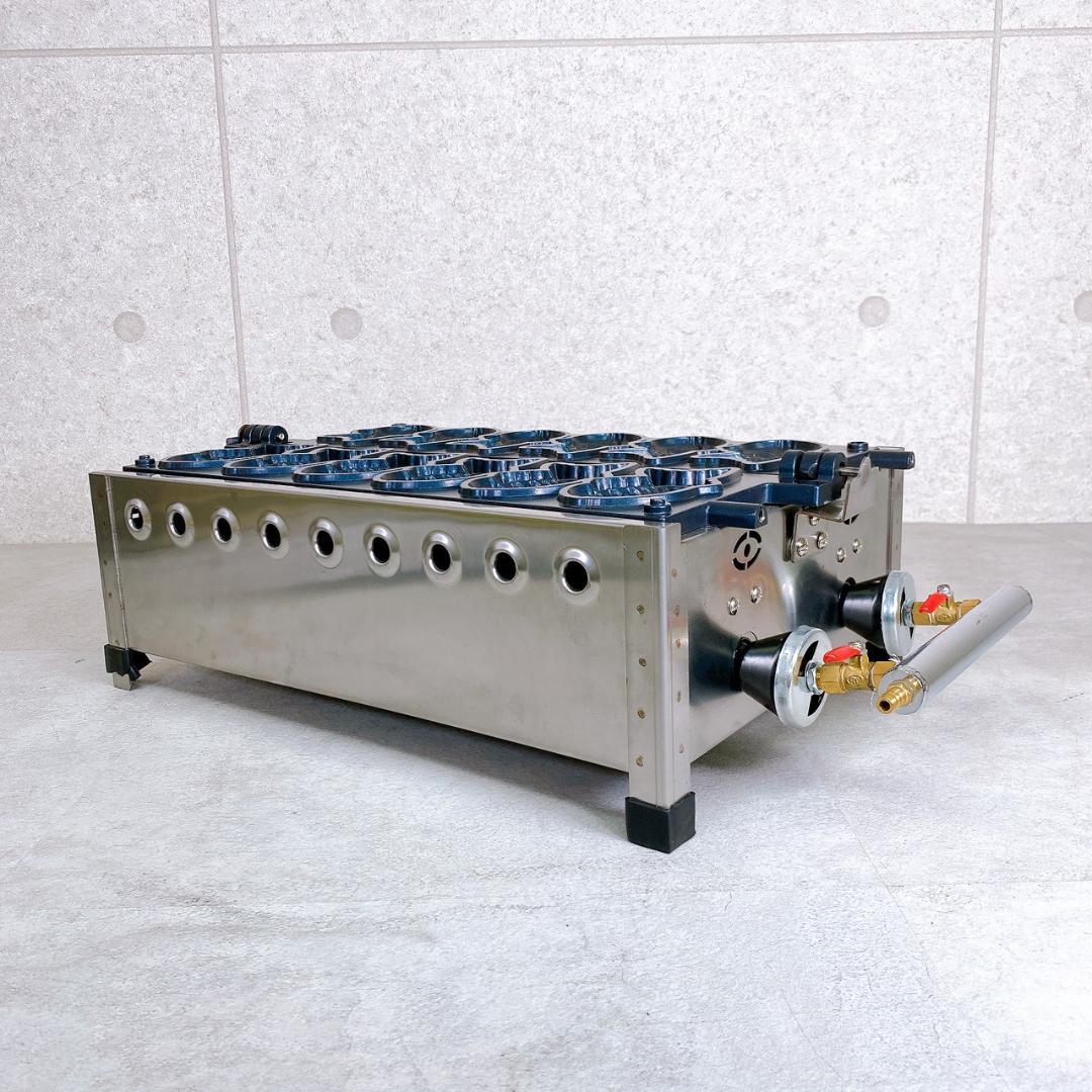 【現状品】業務用 ガス式 たい焼き器 2連式 SM-DYS-R6