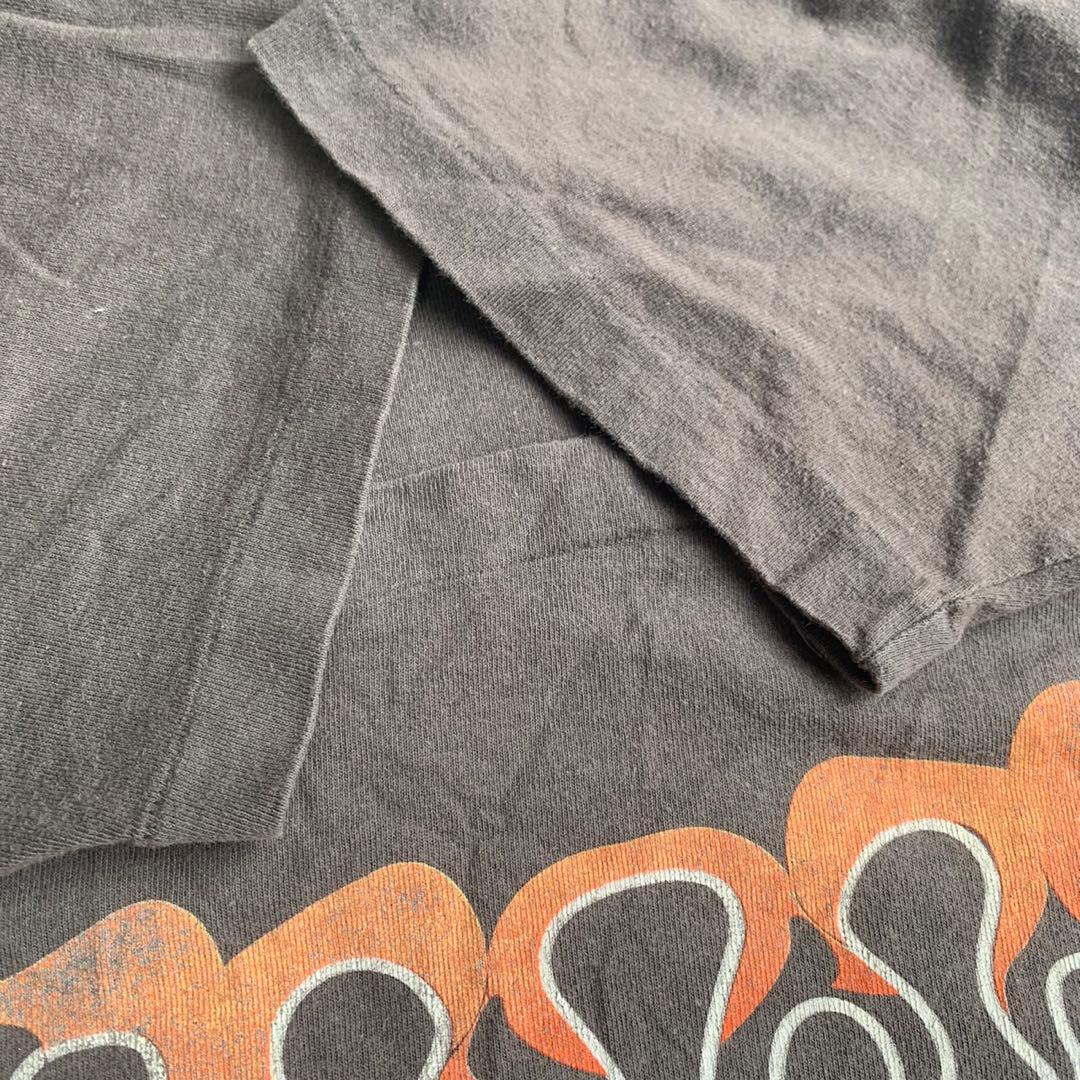 トップス vintage Harley-Davidson flame design tee