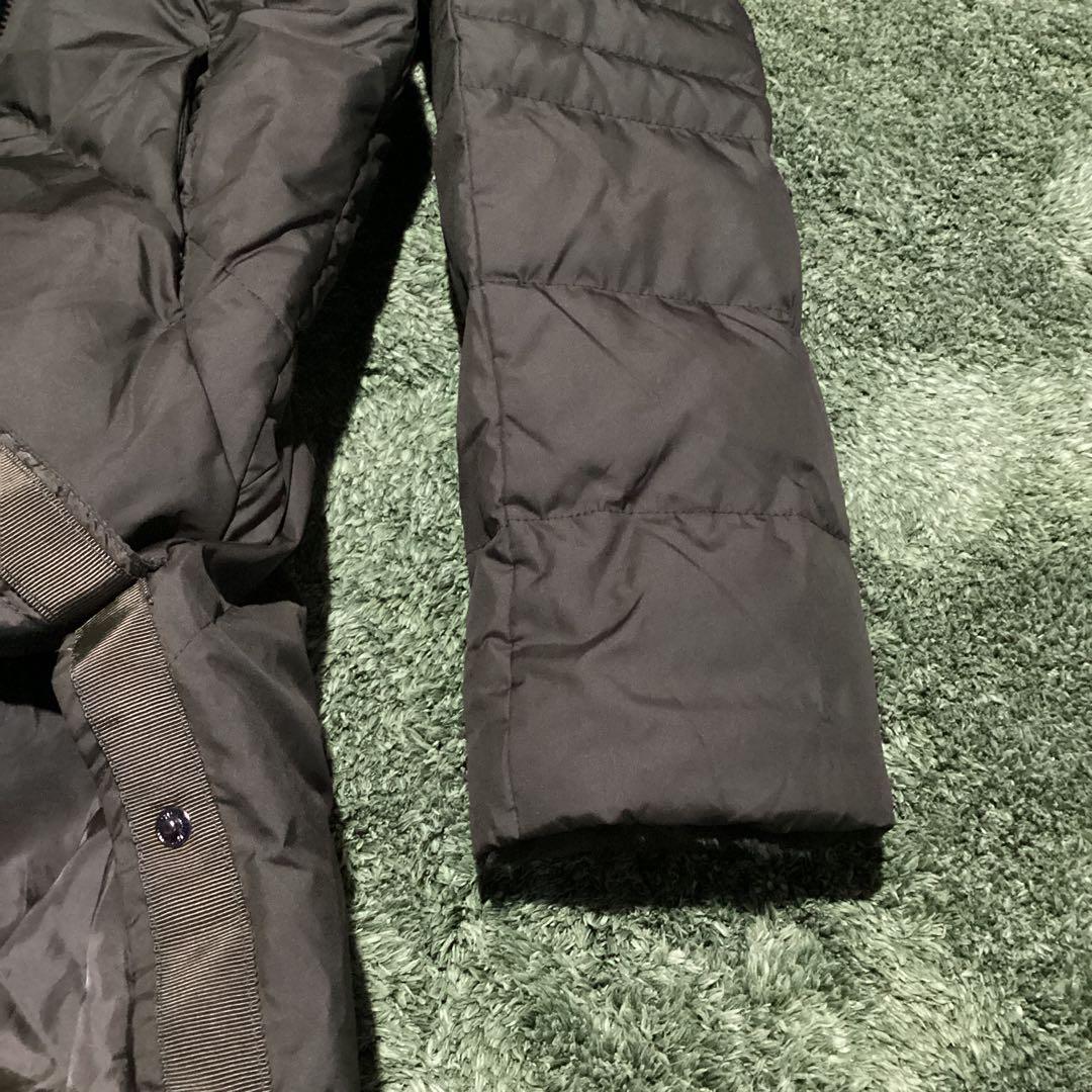 P 美品　FILAGOLF ファー付き　ダウンロングコート　カーキ