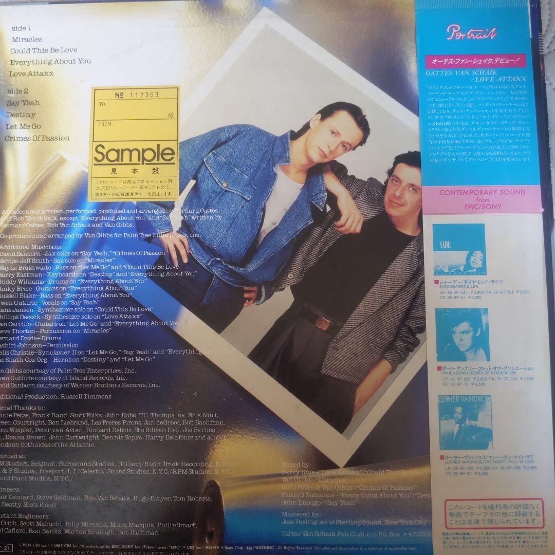 The Limit 　Oattes Van Schaik Love 　レコード
