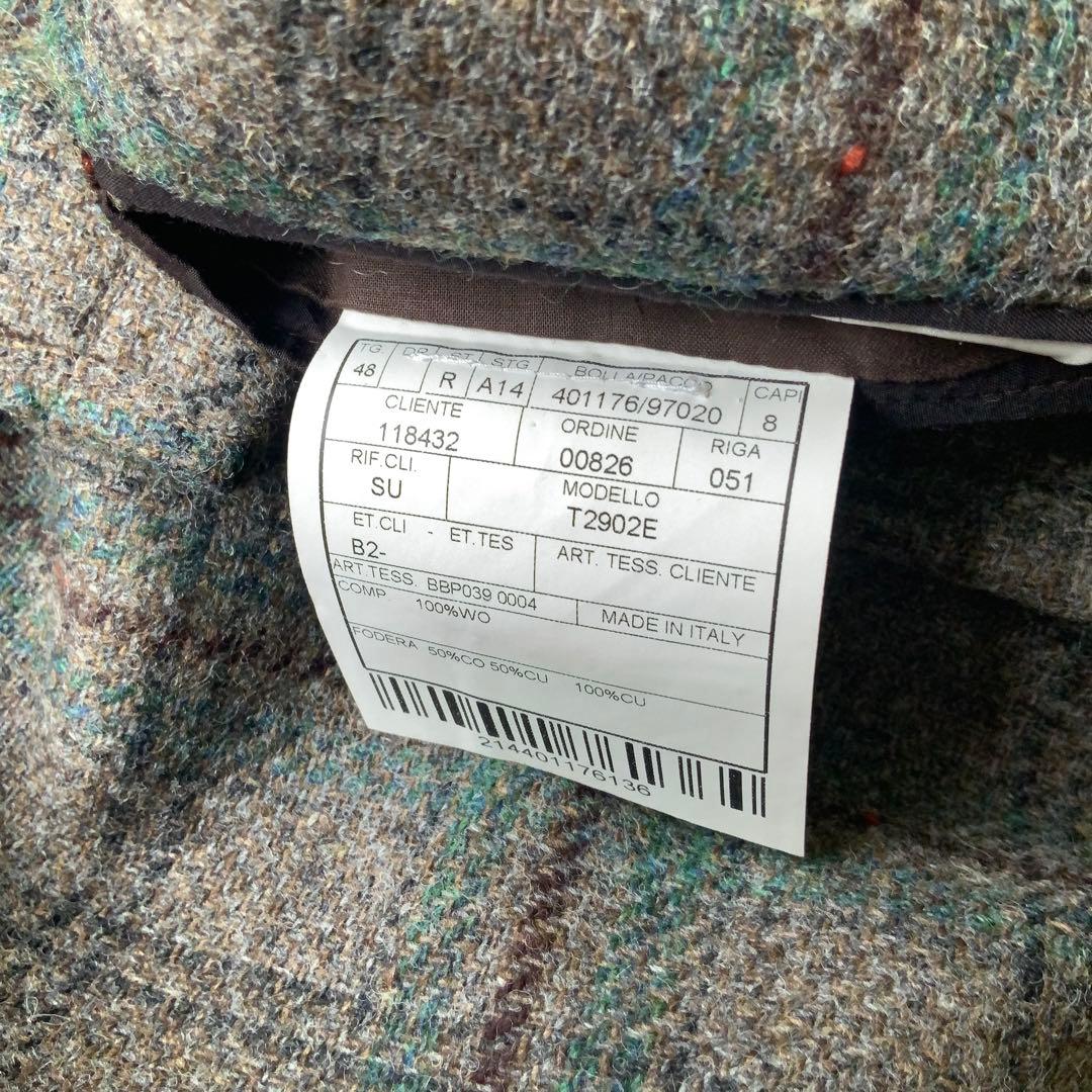 極美品 BOGLIOLI ボリオリ DOVER ウールジャケット 48 チェック