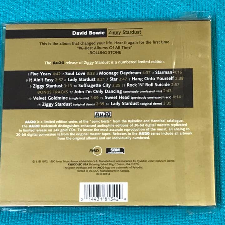 Bowie「Ziggy Stardust」24k AU20 (CD)