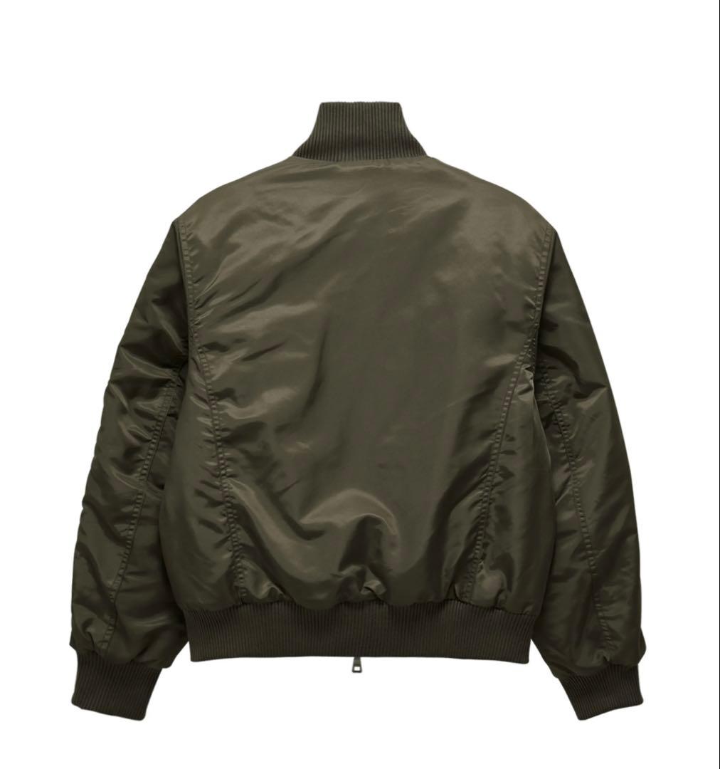DANDEL cropped studded MA-1 jacket (カーキ)
