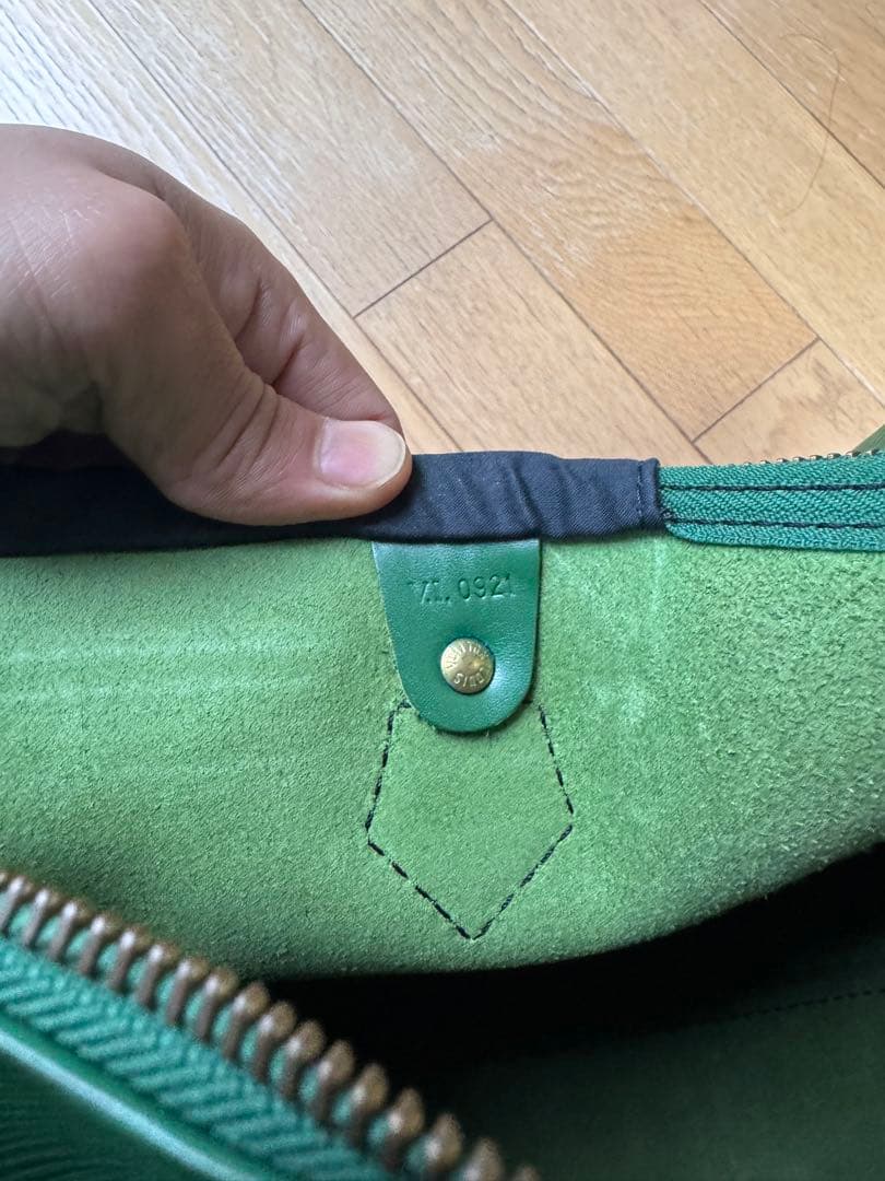 LOUIS VUITTON エピ　スピーディ　40 グリーン ボストンバッグ
